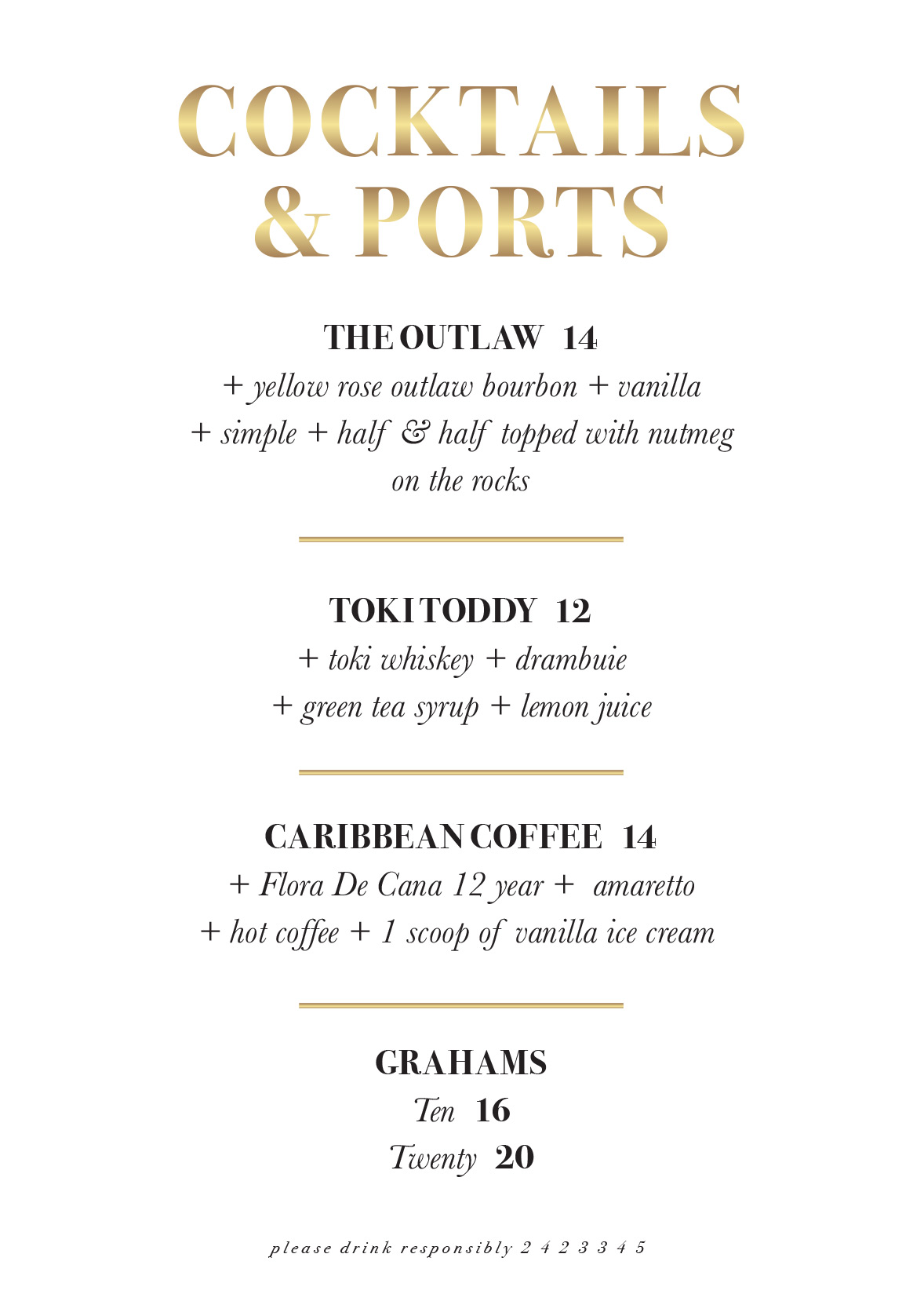 Menu Field and Tides Restaurant & Bar Houston Heights, Texas